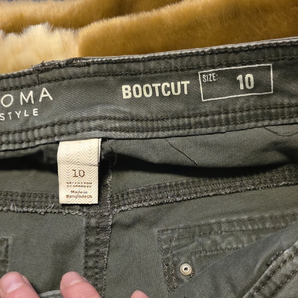 Sonoma Charcoal Bootcut Pants - Picture 2 of 3